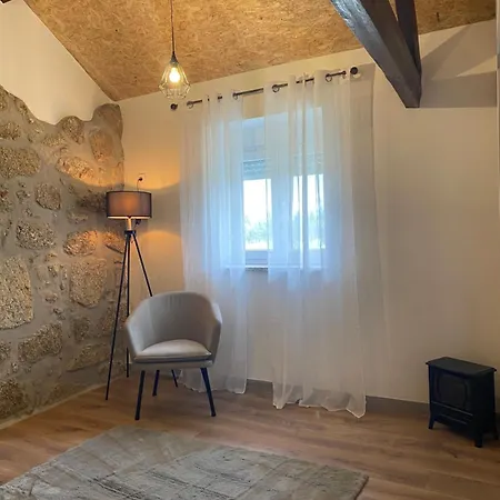 Villa Casa De Pedra Em Vinha No Dao Nelas Esterno foto